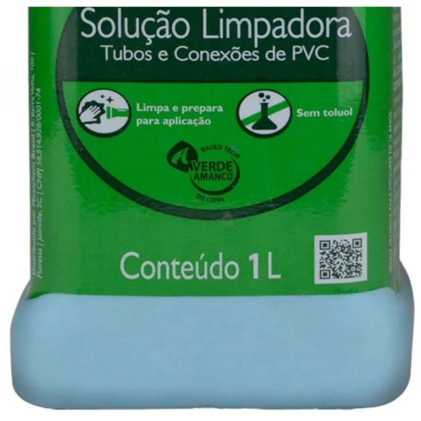 1L Solução Preparadora para Tubos e Conexões de PVC Amanco