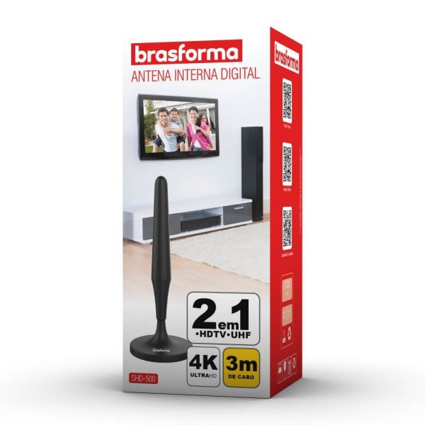 Antena SHD 500 UHF digital HDTV Brasforma