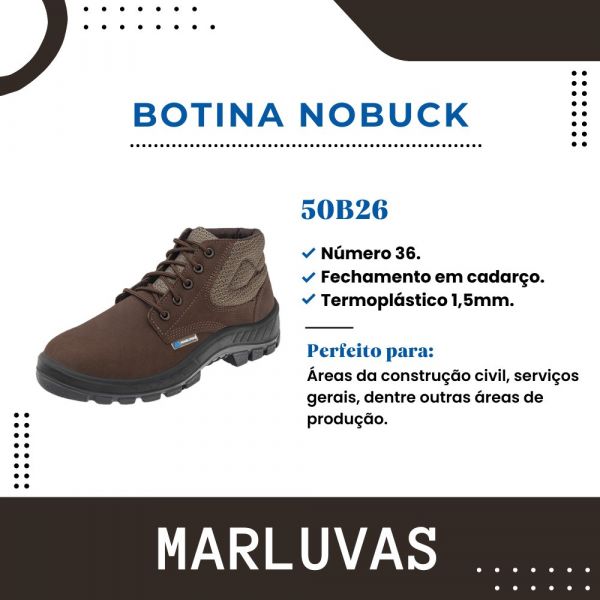 Botina Nobuck Marluvas 50b26 N° 36