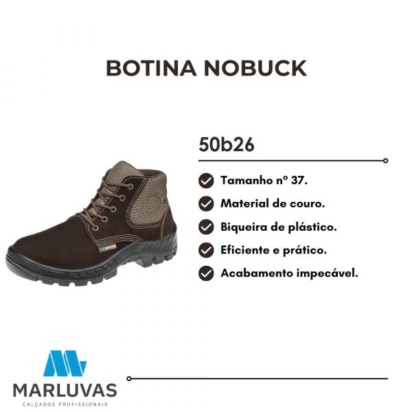 Botina Nobuck Marluvas 50b26 N° 37