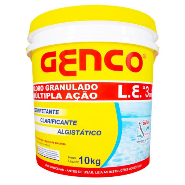 Cloro Granulado Múltipla Ação 10kg Genco