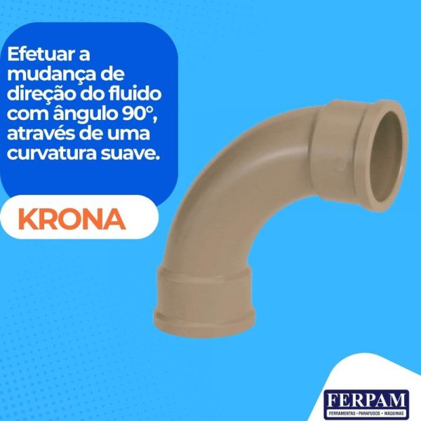 Curva Soldável 90° 75mm Krona