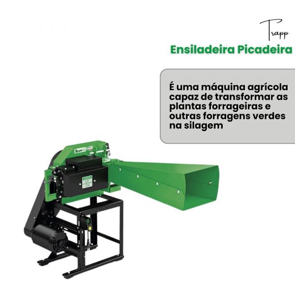 Ensiladeira Picadeira ES-450E com Motor 3 CV Bivolt Trapp