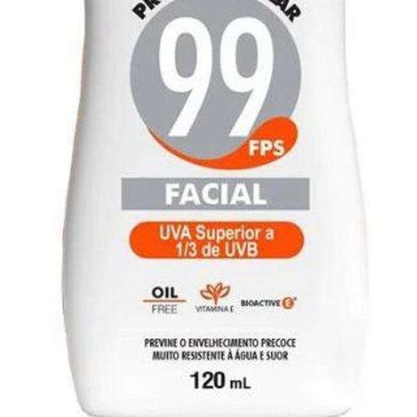 Protetor solar facial FPS 99 UVA 120ml Nutriex