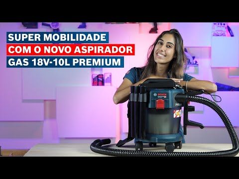 Aspirador de Pó a Bateria GAS 18V-10 L Premium 18V sem Bateria Bosch