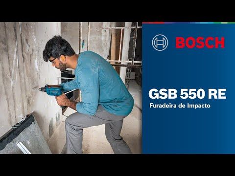 Furadeira de Impacto Bosch GSB 550 550W 220V com Maleta