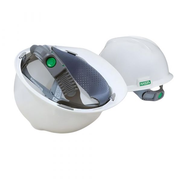 Capacete Aba Frontal Com Jugular Branco MSA