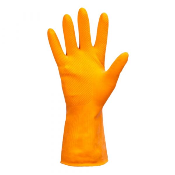 Luva Segurança Borracha Latex G Orange Kalipso