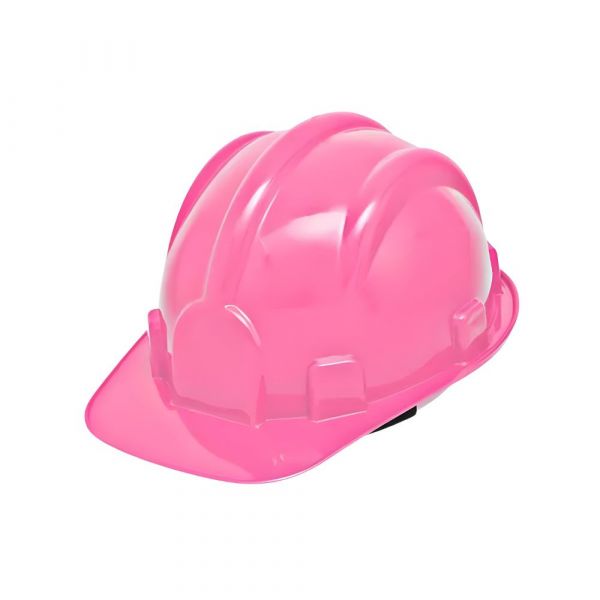 Capacete Rosa Aba Frontal Com Carneira Pro Safety