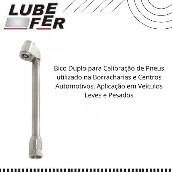 Inflador Bico Duplo LUB 32 Luberfer