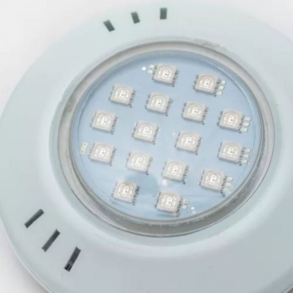 Luminária para Piscina Hiper Led ABS 9W Azul Brustec