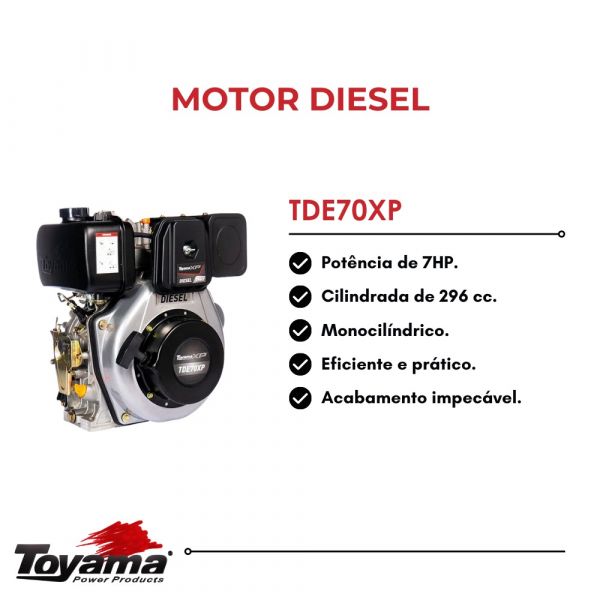 Motor Diesel 7HP TDE70XP Toyama