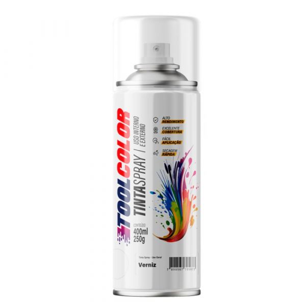 Tinta Spray Verniz 400ml Toolcolor