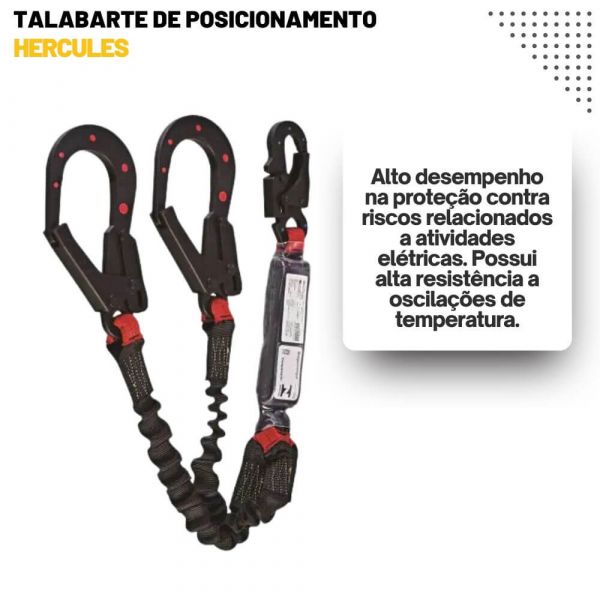 Talabarte Duplo Y com ABS Poliéster 1,30m HL032YDE Hercules