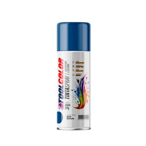 Tinta Spray Azul Escuro 400ml Toolcolor