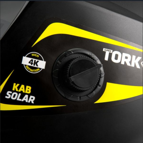 Máscara de Solda Auto Escurecimento Visor 4K Kab Solar Tork