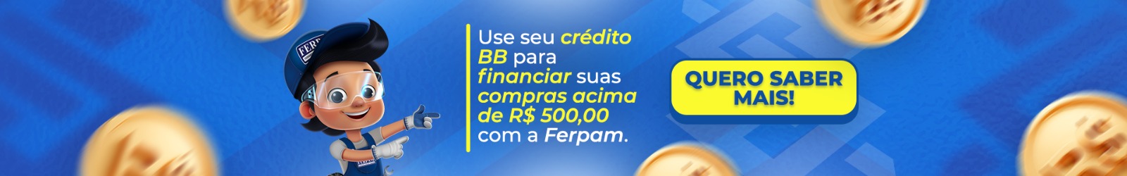 Compre Financiado na Ferpam com o Banco do Brasil